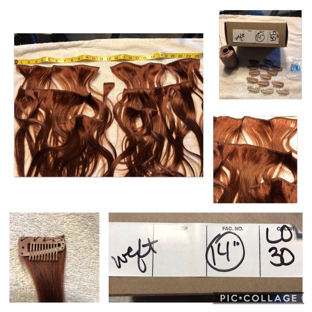 Real Hair Extentions Set - New, never used